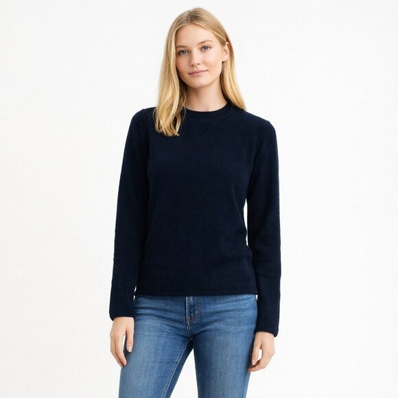 Sweaters - Cashmere Patched V Crew Neck Sweater Black M #5742